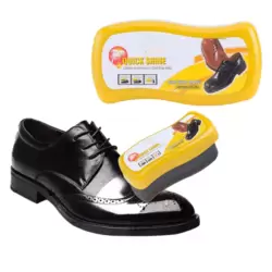 Quick Shine Shoe Cleaning And Shining Sponge In One Easy Step- 12X5X6cm
