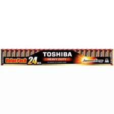 Toshiba Heavy Duty AA 1.5V Battery, Pack of 24 pcs