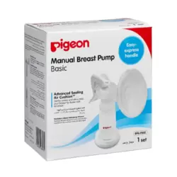 Pigeon BPA Free Manual Breast Pump Basic Easy Express Handle With Advanced Sealing Air Cushion- 1pc
