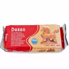 Dozen Air Dry Hardening Modelling Brown clay of 1kg for Playing Art and craft creativity play for ki
