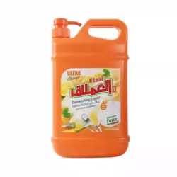 Al Emlaq Double Force Dishwashing Liquid Soap With Ultra Orange Fragrance- 1800ml