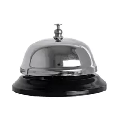 Stainless Steel Manual Push And Press Table Call Bell- Silver