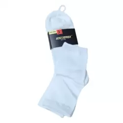 Soccerex Unisex Soft And Comfortable Quarter Socks- White