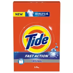 Tide Fast Action Worlds No 1 Original Laundry Detergent Powder- 1.5kg