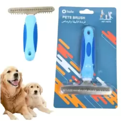 Italo Pet Grooming And Deshedding Brush To Remove Loose Fur And Detangle Knots
