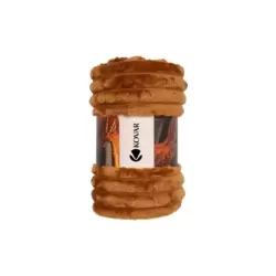 Kovar Soft Warm And Lightweight Plain Fleece Blanket 200X220cm- Brown