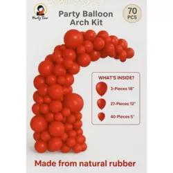 Pure Red Color Themed Party Balloon Arc Kit For Decoration- 70pcs