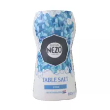 Nezo Fine Table Salt, Fine Salt, Blue - 600gms