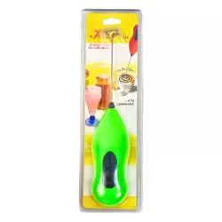 Hong Xin Handheld Kitchen Coffee Mixer With Stainless Steel Stirrer- Green