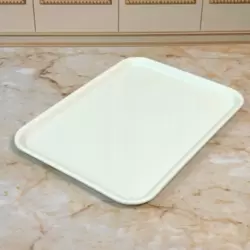 Dynasty Melamine Italy Designed 16 Inch Rectangle Tray- White
