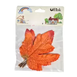 Fitak Artificial Autumn Vibrant Maple Leaves- 4pcs
