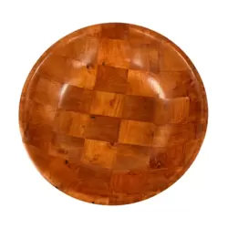 Bamboo 16 Inch Mixing Bowl With Box Design- Orange