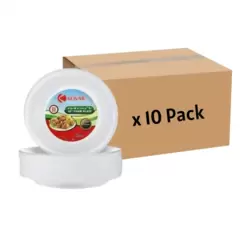 Kovar 10 Inch Disposable Bulk Foam Plate 25pcs- 10 Pack