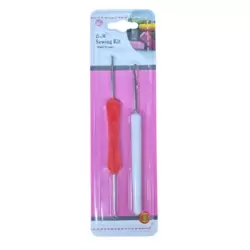 Crochet Starter Kit with Crochet Hooks For Beginners In White And Red- 2pcs