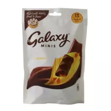 Galaxy Minis caramel Flavour, Mini Chocolate Bars 13 Bars- 182g