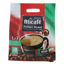 Alicafe Italian Roast 3 In 1 Instant Coffee, 16.5gms Per Sachets - Pack of 30 Sachets