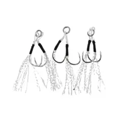 Italo Twin Glow Fishing Hooks Fishing Accessories and Equipment Size 3# - 3pcs
