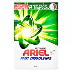 Ariel Fast Dissolving Automatic Laundry Detergent Powder For Deep Stain Removal- 1kg