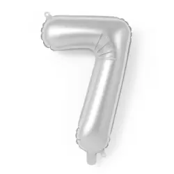 Number Letter 7 Aluminum Hanging Foil Balloon for Wedding and Party Decoration - Golden Color