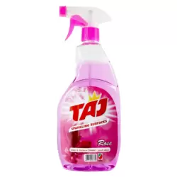 Taj Glass And Surface Cleaner For Sparkling Glass And Surfaces With Rose Fragrance- 750ml
