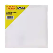 Basic Canvas Board, White Board, 100 Percent Cotton Board- 50 X 50cm