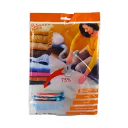 Vacuum Plastic Storage Bag Reusable Vacuum Seal Bag For More Space- 60X80cm
