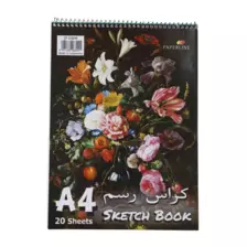 Sketch Book Watercolor Paper Book Train Track Designed Sketchbook for Artists Spiral Binding Drawing Books, 20 Sheets