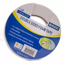 Basic 1 roll double sided foam tape 18MMx5y