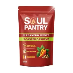 Soul Pantry Habanero Fiesta Roasted Cashew- 100gms