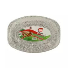 Ecno Pack Disposable Aluminium Oval Platter Serving Tray- Pack of 5