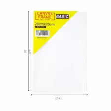 Basic Art and Craft Canvas Board, Cotton Canvas Frame 20X30cm- White