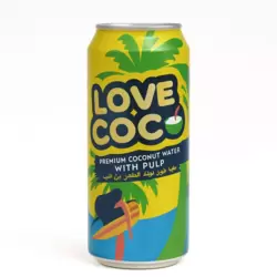 Love Coco Premium Coconut Water With Pulp- 490ml