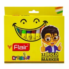 Flair Creative Bold Water Colour Markers - Pack Of 12 Pcs