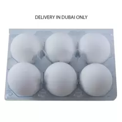 Al Amana White Poultry Fresh Eggs- 6pcs (Delivery in Dubai Only)