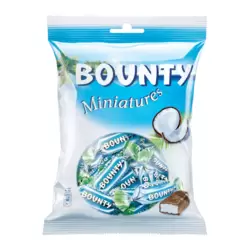 Bounty Miniatures Tender Coconut Coved In Milk Chocolates Bar- 150gms