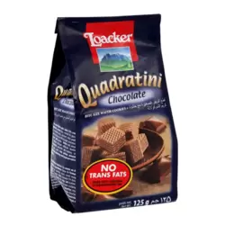 Loacker Quadratini Chocolate Cream Filling Crispy Wafer Cubes- 250gms
