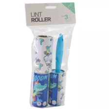 Lint Roller For Removes Lint, Dust , Pet Hair & Dandruff Form Beds & Clothes, 100 Sheets Per Roll - Pack of 3